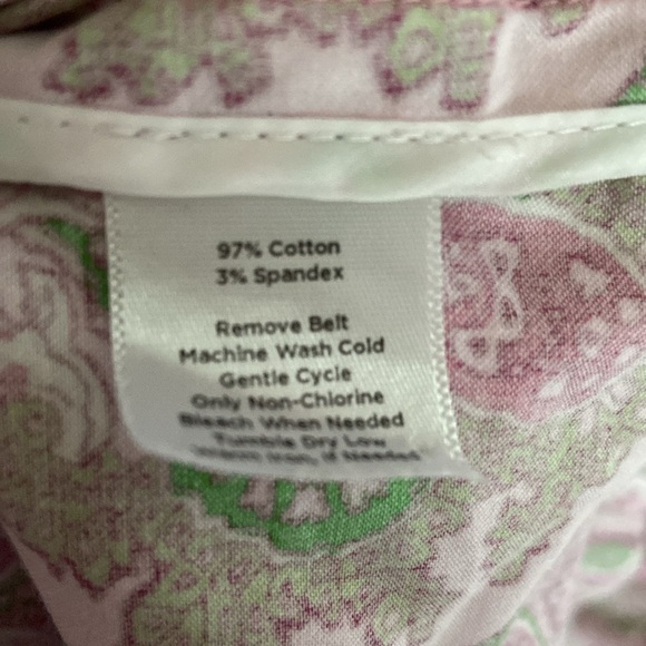 Talbots Women’s Pink Paisley Sleeveless Cotton Size 16 Fit & Flare Midi Dress - Picture 7 of 7